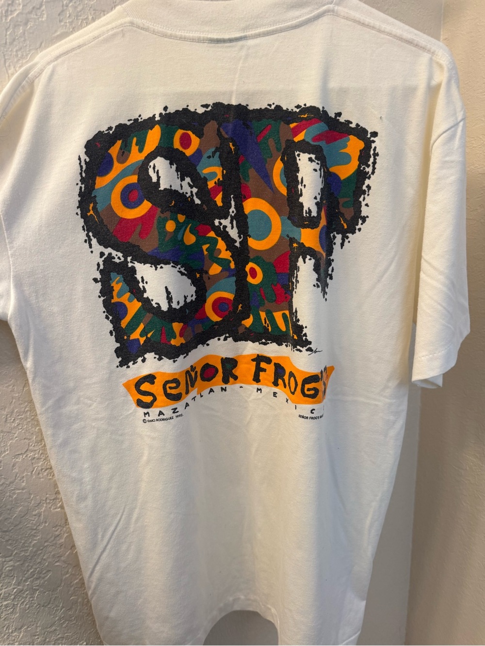 Vintage 1992 Senor Frogs Mazatlan Mexico T Shirt XL Double Sided Graphic 90s